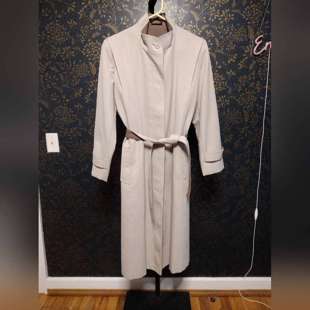 Forecaster International Belted Trench Coat in Light Beige